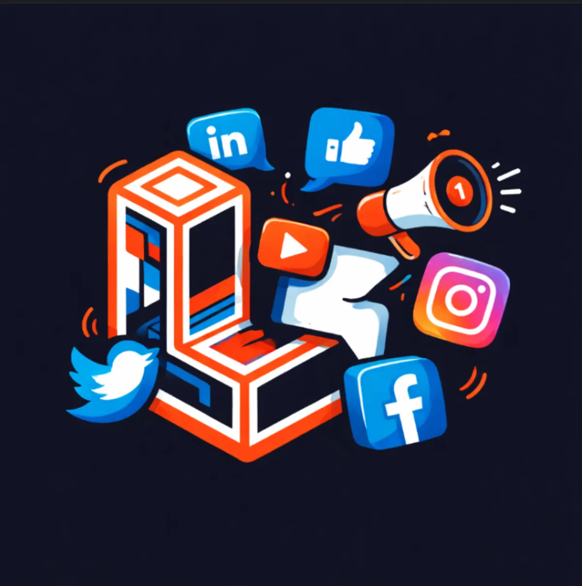 Laravel Social Dashboard Preview